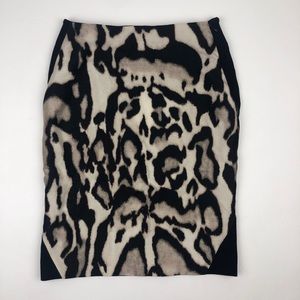NWT Diane von Furstenberg Mae Mikado Pencil Skirt Wool and Silk Blend